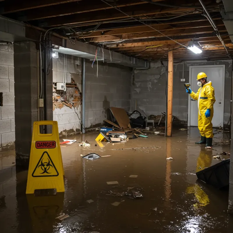 Flooded Basement Electrical Hazard in Chino Hills, CA Property